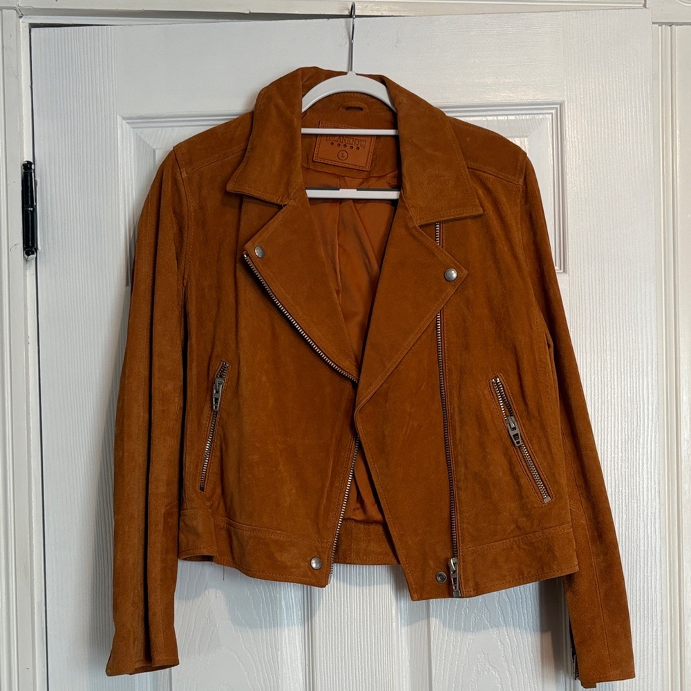 Blank NYC Women's Tan Suede Jacket